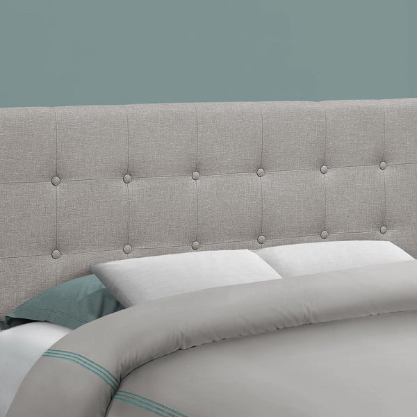 Full Size Bed Headboard Only, Upholstered, Transitional - Gray - Best Buy Furniture