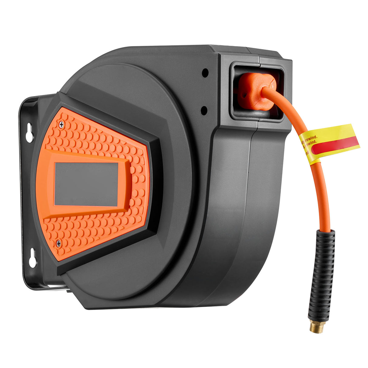 Retractable Air Hose Reel, 1/4 Inch x 50 FT Hybrid Air Hose Max 300PSI