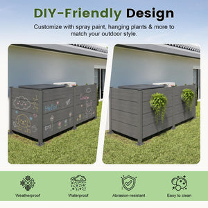 50" W x 49" H Outdoor Privacy Screen with Aluminum Posts