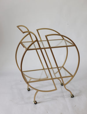 Gold Bar Carts for The Home Bar Serving Cart