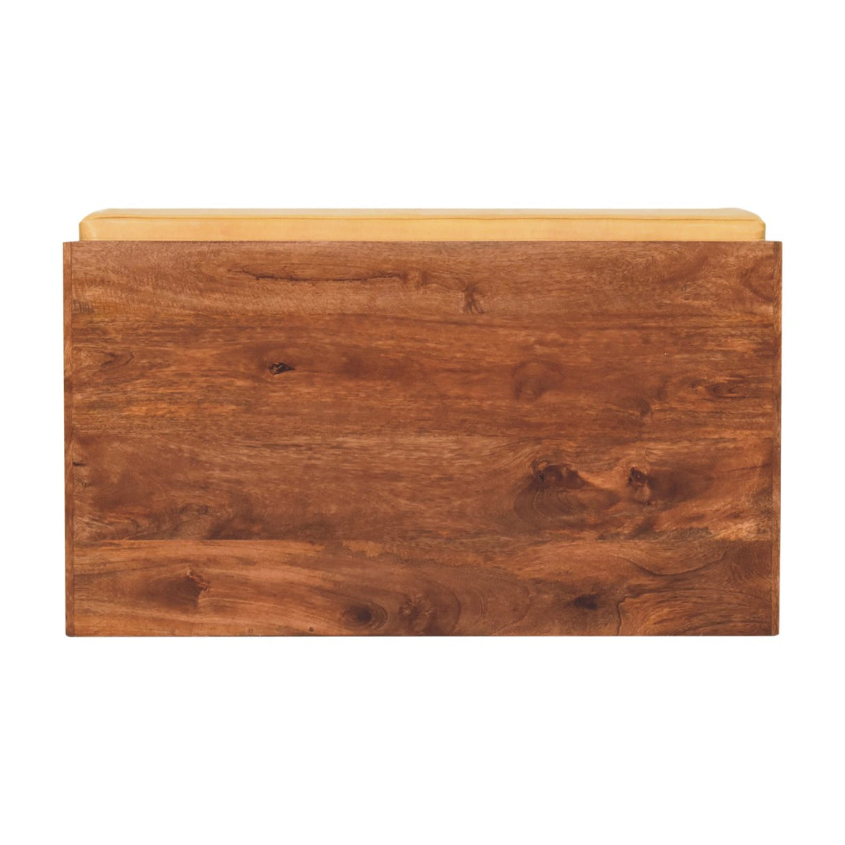Solid Wood Buffalo Hide Pull Out Bench