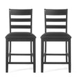 Farmhouse Upholstered Wood Counter Stools - Best Buy Furniture