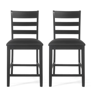 Farmhouse Upholstered Wood Counter Stools - Best Buy Furniture