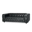 Comfy 3 Seat Sofa & Wooden Legs, For Living Room And Study - Black - Best Buy Furniture