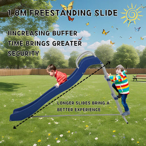 Xsl002 - Slide Indoor Freestanding Playground Equipment - Blue
