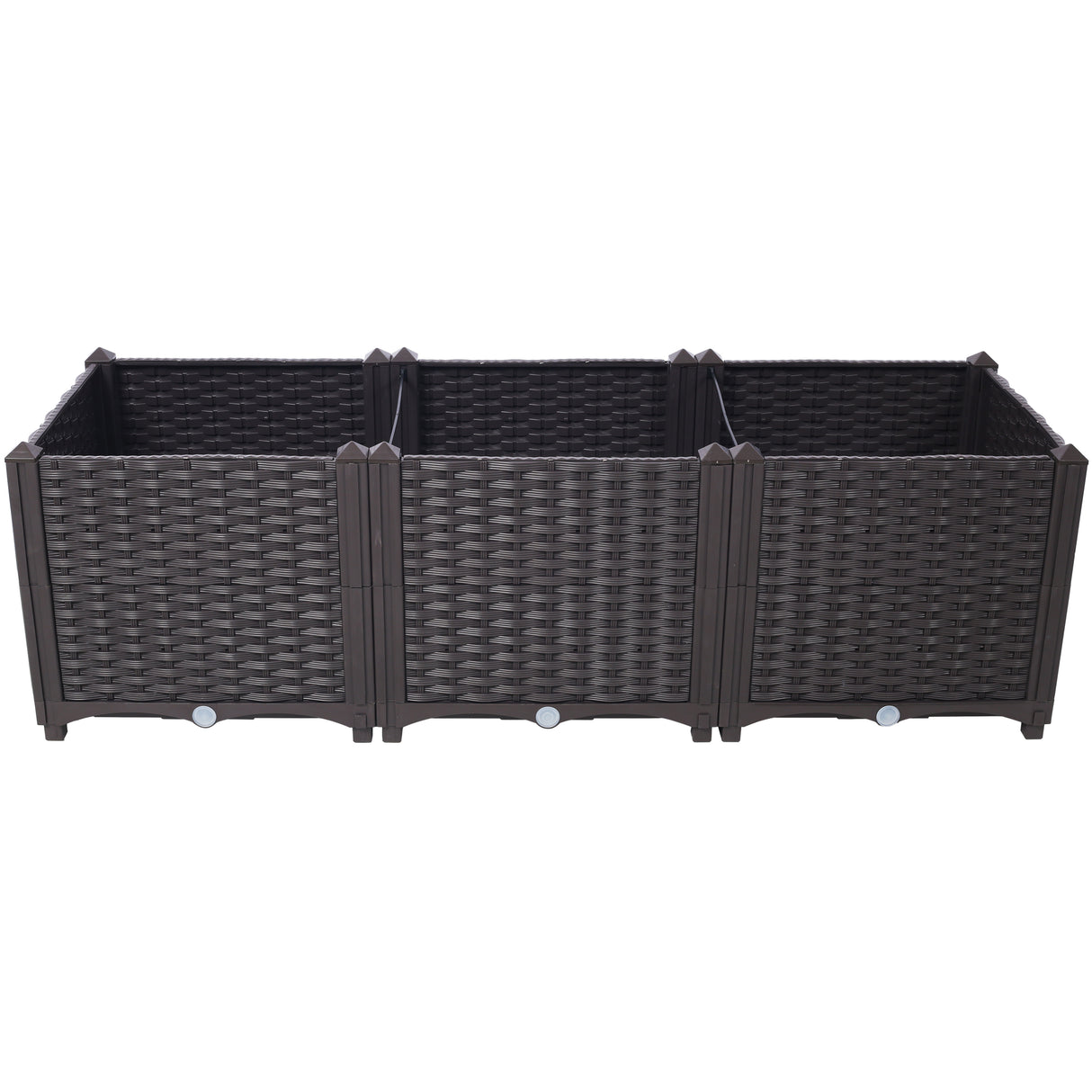 Deep Raised Garden Bed Plastic Planter Boxes