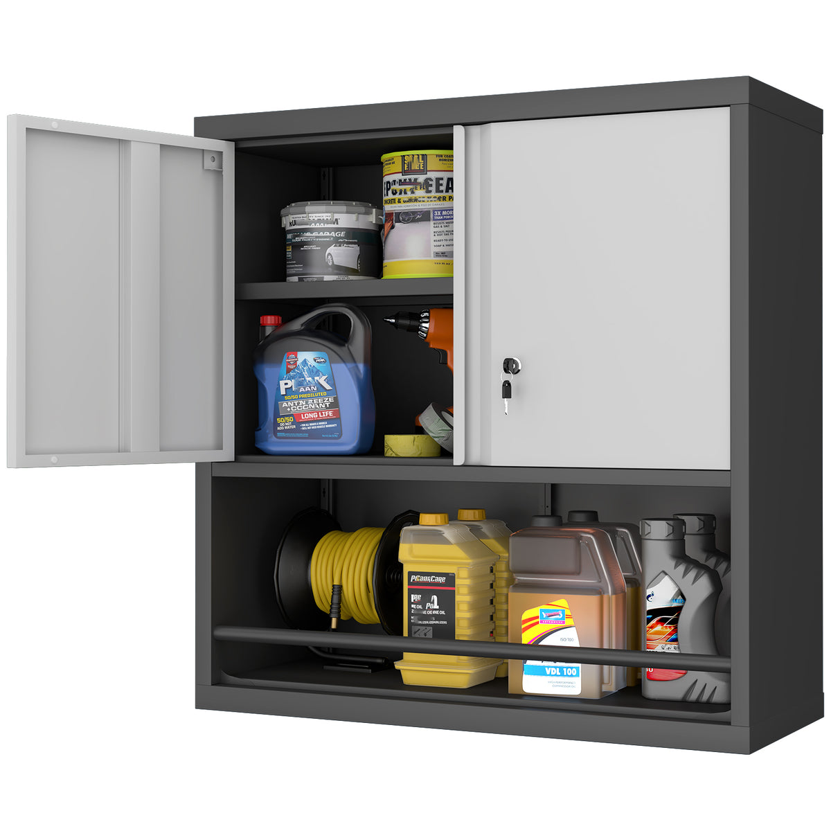 Metal Adjustable 2 Doors Storage Cabinet