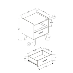 Modern Accent Table With Storage Drawer