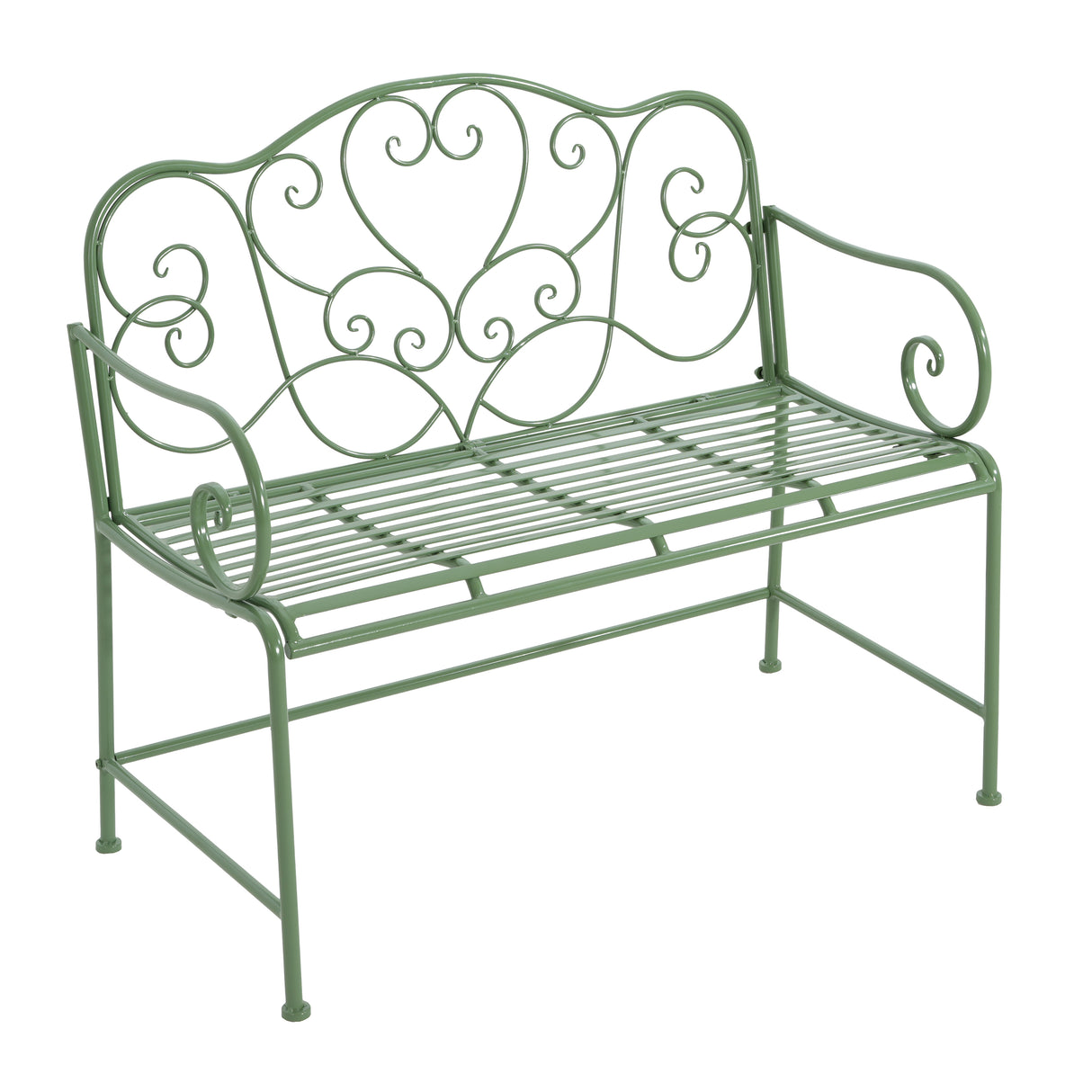 Sunnydaze Outdoor Garden Bench - Green