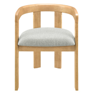Modern Barrel Dining Chairs Set of 2