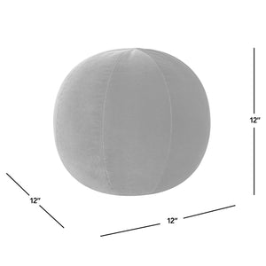 Luna 12" Round Sphere Accent Ball Throw Pillow - Burnt