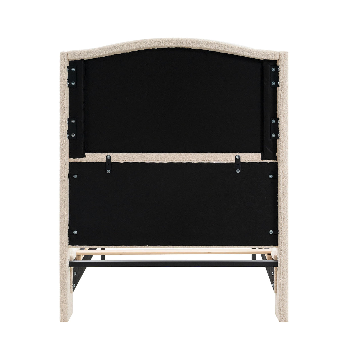 Platform Bed Frame With Tall Headboard And High Footboard