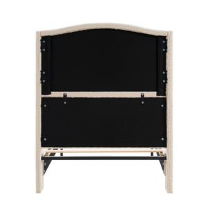 Platform Bed Frame With Tall Headboard And High Footboard