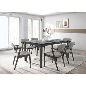 Modern Dining Chair And Zigzag Arm Design (Set of 2)