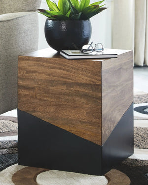 Trailbend - Accent Table - Brown / Gunmetal - Best Buy Furniture