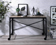 Oklarth - Rustic Writing Desk - Black / Oak - Best Buy Furniture
