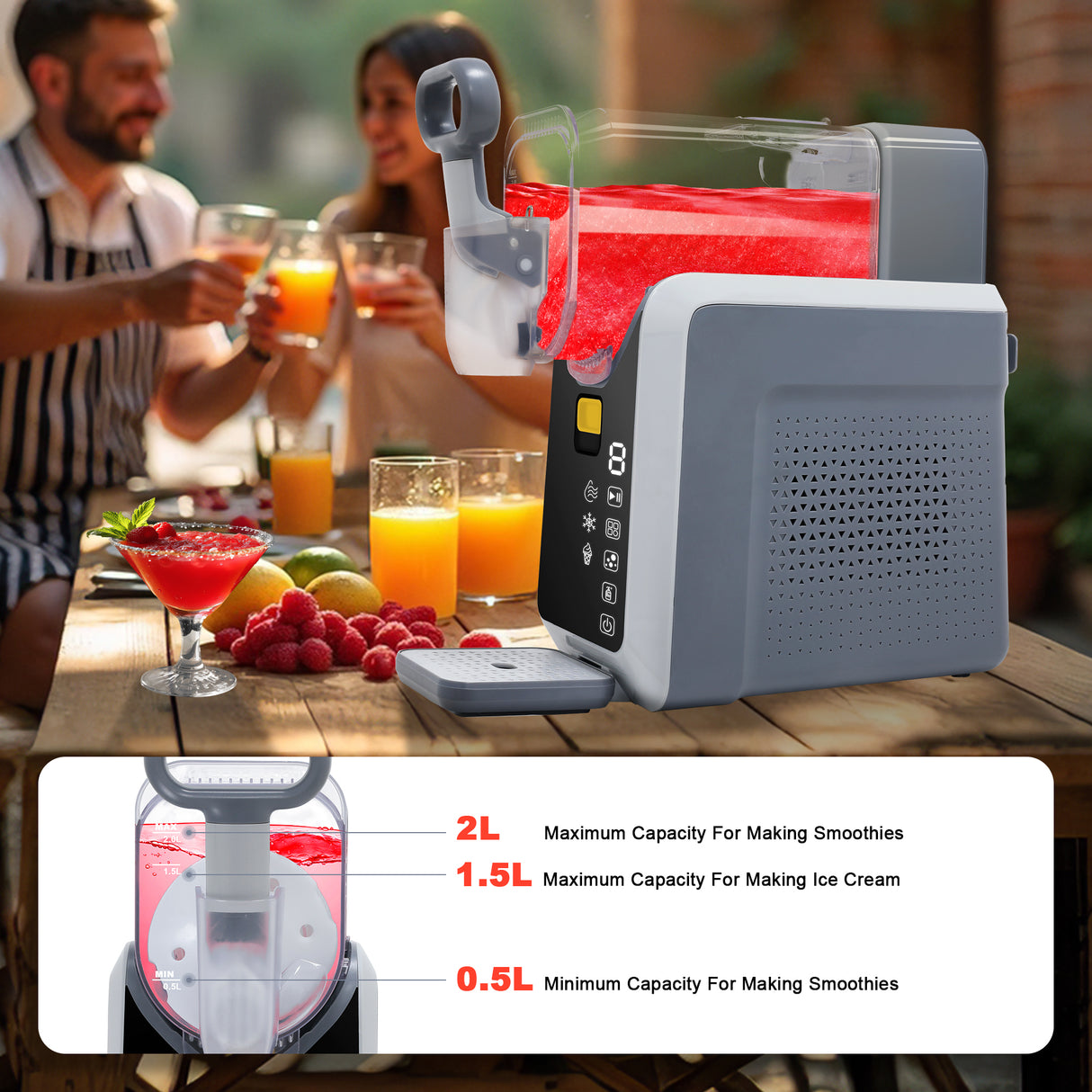 Slushie Machine for Home No Ice Needed
