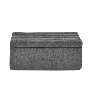 Upholstered L-Shaped Modular Sectional Sofa With Chaise, Wave-Shaped Armrest