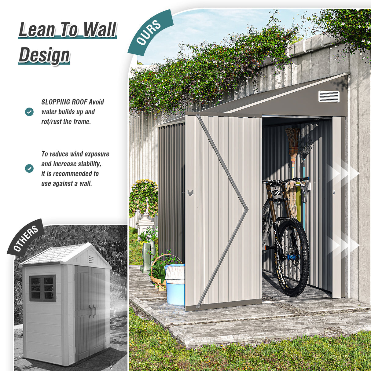 Campcraft Optional Two-Color Storage Shed