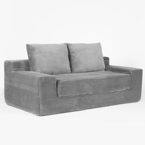 Comfortable Deep Seat Loveseat Sofa Bed, Reversible Cushion With Pillows