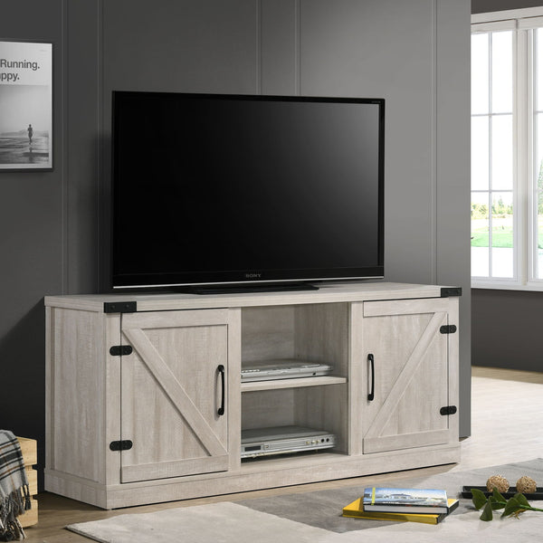 Salma - 58" Wide TV Stand With 2 Open Shelves And 2 Cabinets