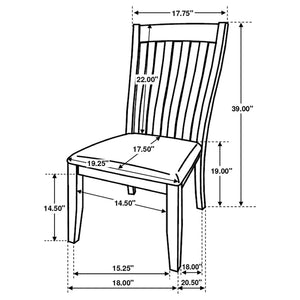 Padded Side Chair (Set of 2) - Gray
