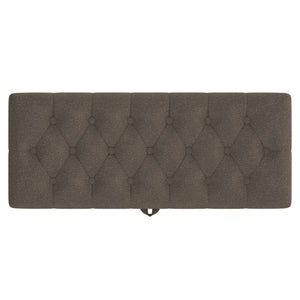 Modern Tufted Storage Ottoman Bench With Metal Legs