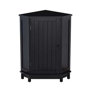 Bathroom Cabinet Triangle Corner Storage Cabinet With Adjustable Shelf Modern Style
