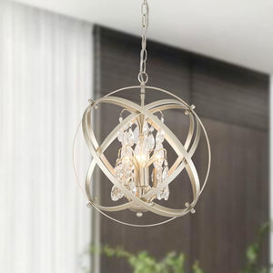 4 Lights Cage Crystal Chandelier