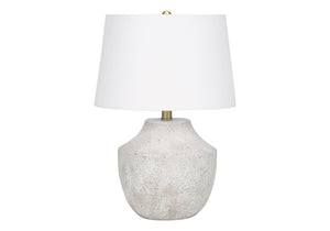 Lighting, Modern Table Lamp, Concrete - Cream - Best Buy Furniture