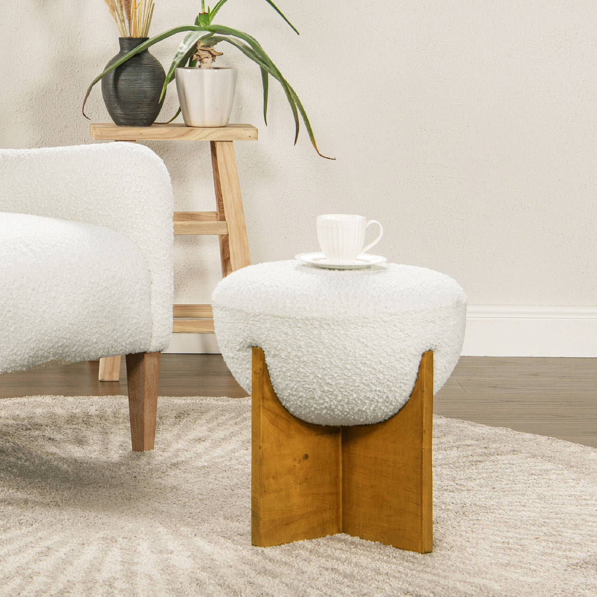 Bali - Round Upholstered Ottoman