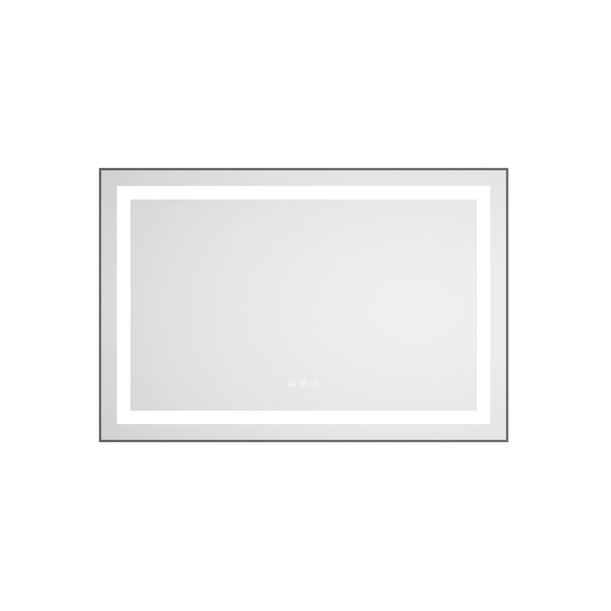 36" x 24" LED Bathroom Mirror with Front and Backlight