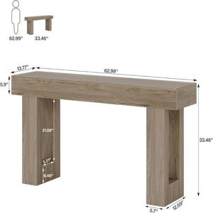 Console Table, Extra Long Narrow Sofa Table For Living Hallway