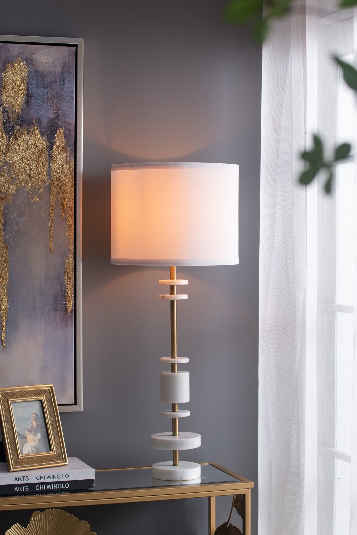 D15x30" Table Lamp (Lamp Shade Assembly Required)