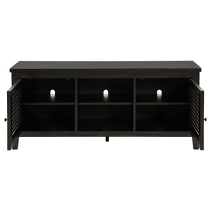Sutter - 2 Door TV Stand With Mission Design - Dark Brown
