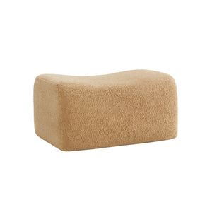 Ottoman Teddy Fabric-Camel