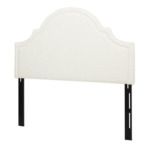 Catherine Upholstered Queen Headboard, Antique White
