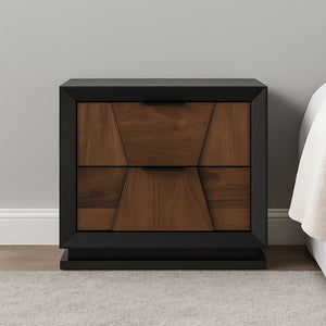 Houston - 2 Drawer Nightstand - Walnut