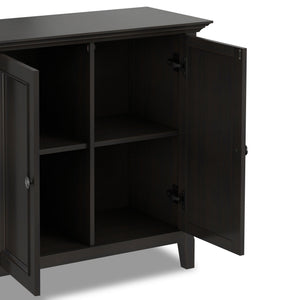 Amherst - 2 Door Storage Cabinet & Adjustable Shelving - Brown