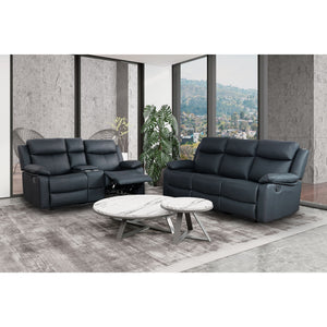 Blanche - Console Reclining Loveseat With LED Lights And Speakers