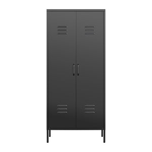 Modern Storage Cabinet With Adjustable Shelves, Magnetic Door Stopper