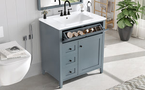 30-Inch Bathroom Vanity with Storage