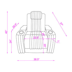 Duran - Power Recliner With Power Headrest