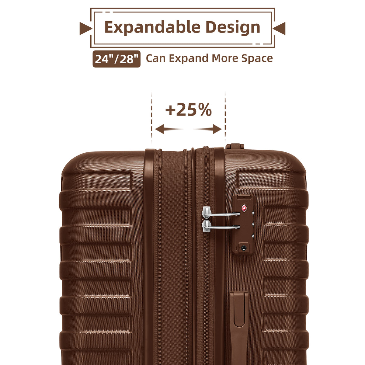 6 Piece Luggage Set with Duffel Bags and Expandable Suitcases