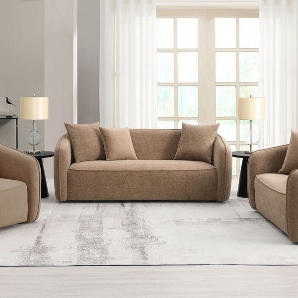 Keith - 3 Piece Living Room Set (Comes With Matching Color Toss Pillows)