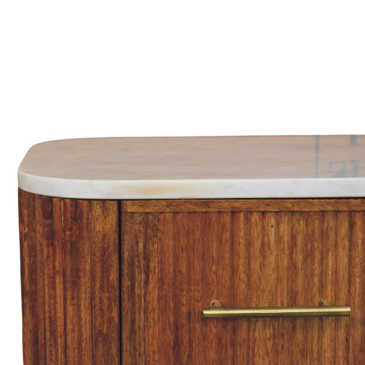 Artisan Furniture Solid Wood Aurora Marble Nightstand