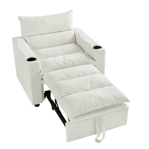 Sleeper Sofa Chair Bed - Convertible 3-in-1 Design