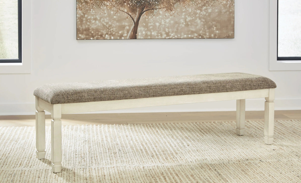 Bolanburg - Extra Large UPH DRM Bench - Brown / Beige - Best Buy Furniture