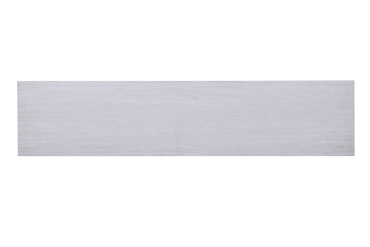 Terra - TV Stand Console With Fireplace - White Walnut