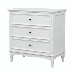 3 Drawer Dresser - White